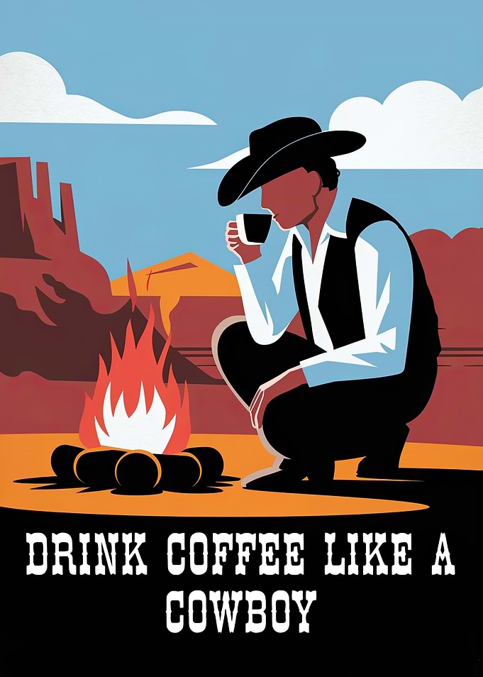 Drink Coffee Like A Cowboy
