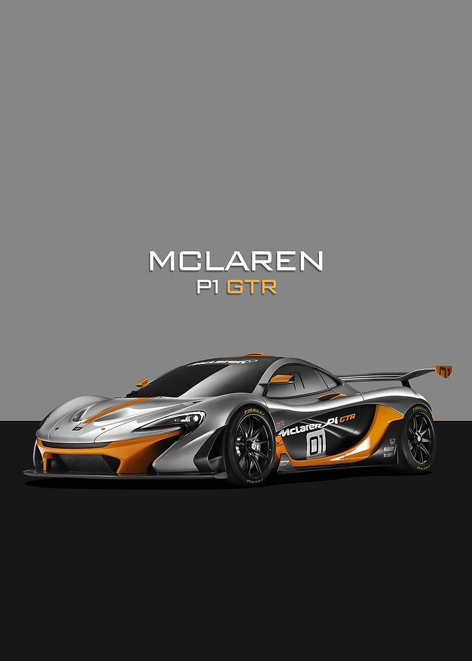 McLaren P1 GTR car