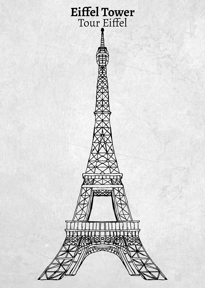 Sketch of the Eiffel Tower