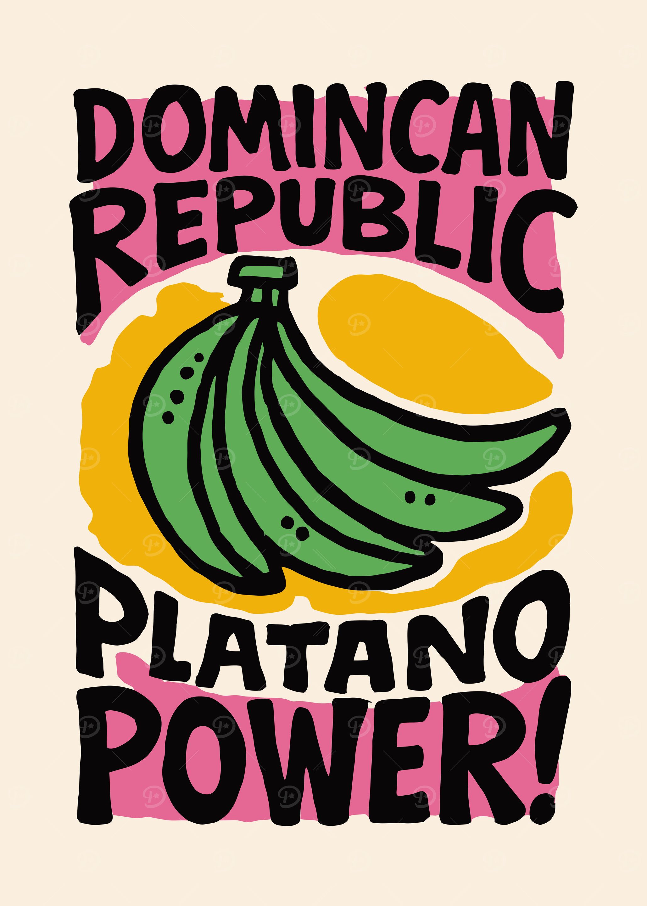Platano Power Dominican Republic Poster