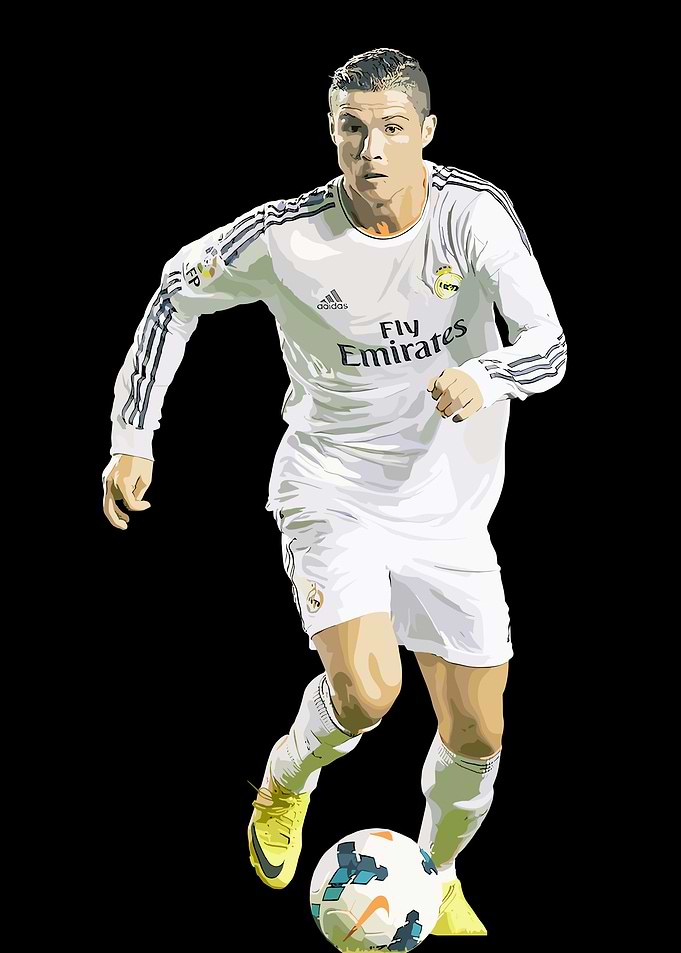 Cristiano Ronaldo Soccer Player Illustration