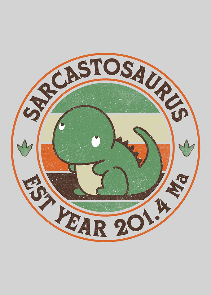 Sarcastosaurus Dinosaur Cartoon Design