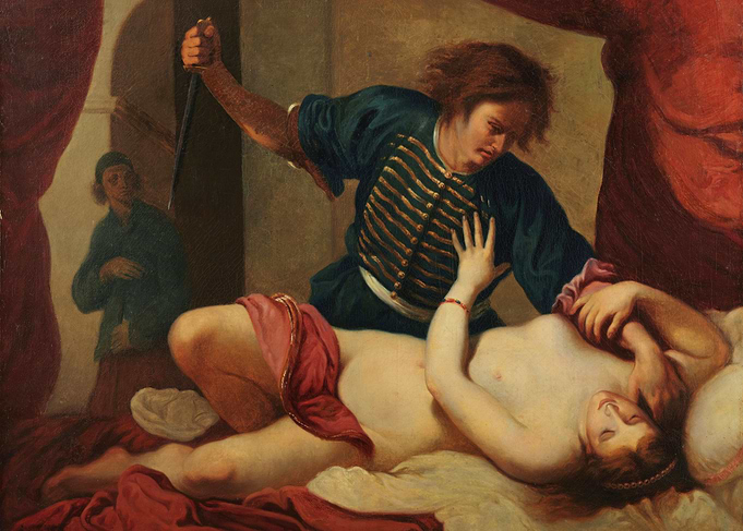 Historical Painting: Man with Knife