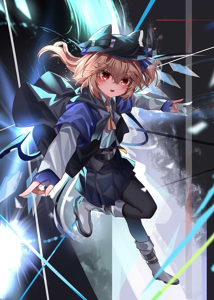 Anime Girl with Magic Aura