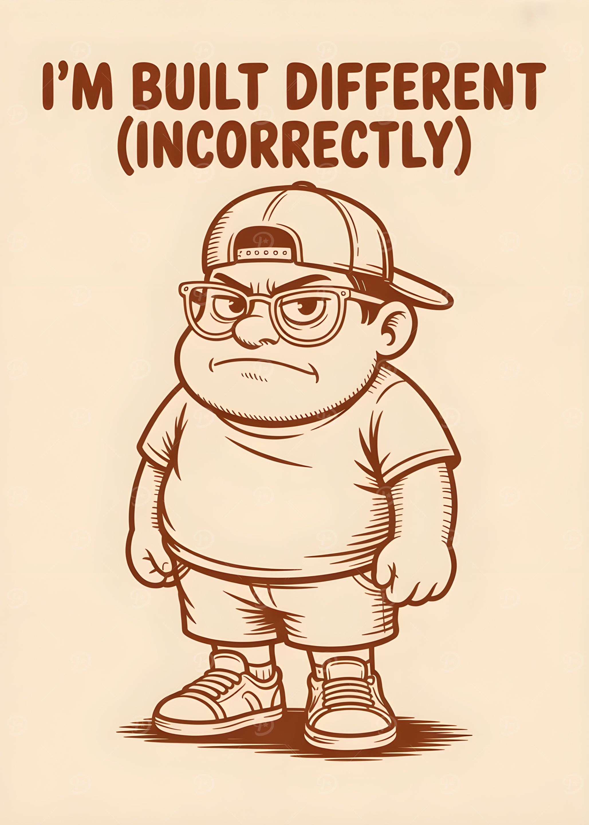 I'm Built Different (Incorrectly) Cartoon