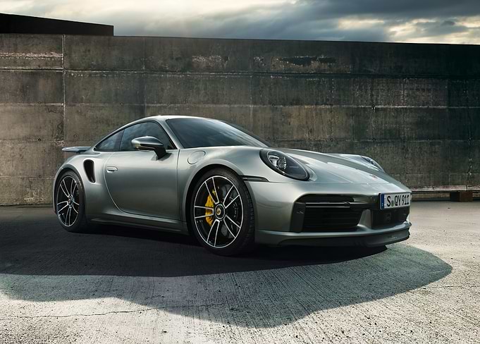 Sleek Silver Porsche 911 on Concrete