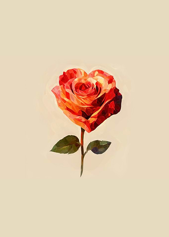Heart-Shaped Rose