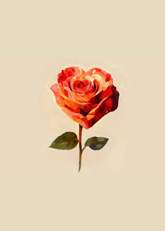 Heart-Shaped Rose