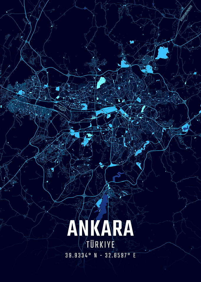 Ankara Midnight City Map