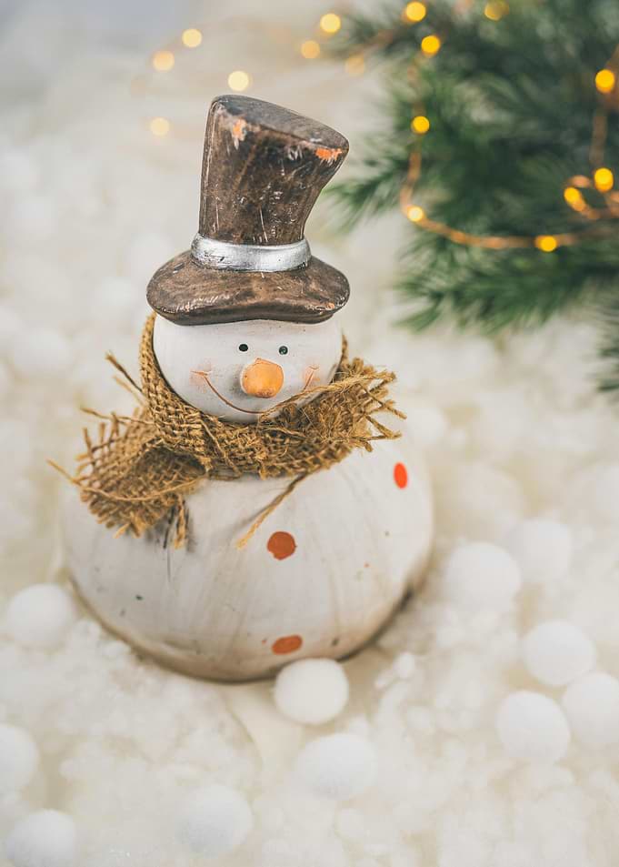 Festive Snowman Decoration with Lights