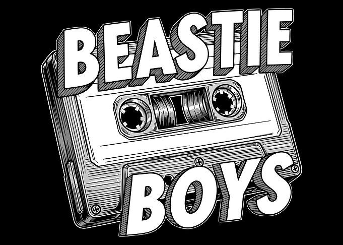 Beastie Boys Cassette Tape Illustration