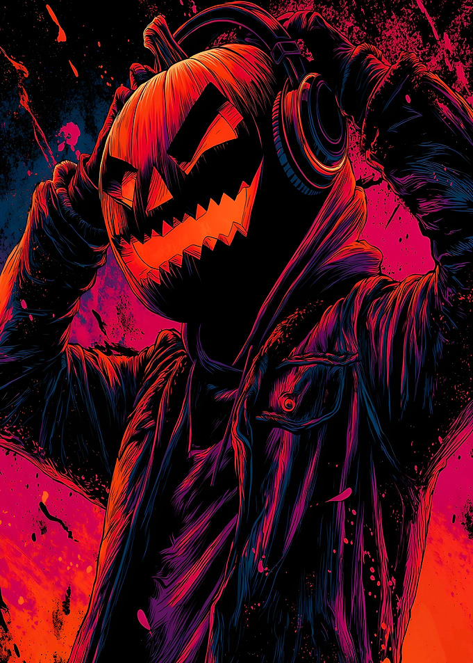 Pumpkin Head DJ