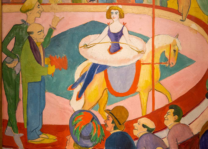 Circus Horse Rider Painting