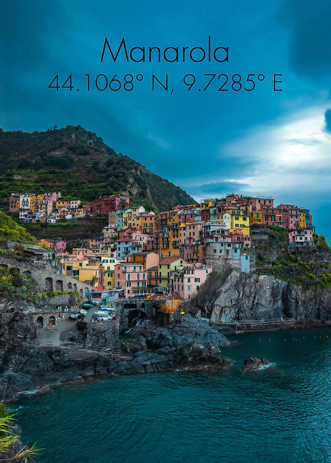 Manarola, Italy: Coastal Village View