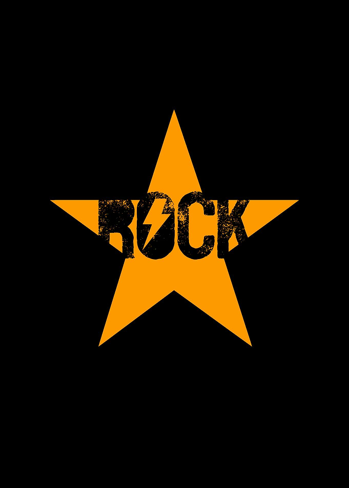 Rock star in orange