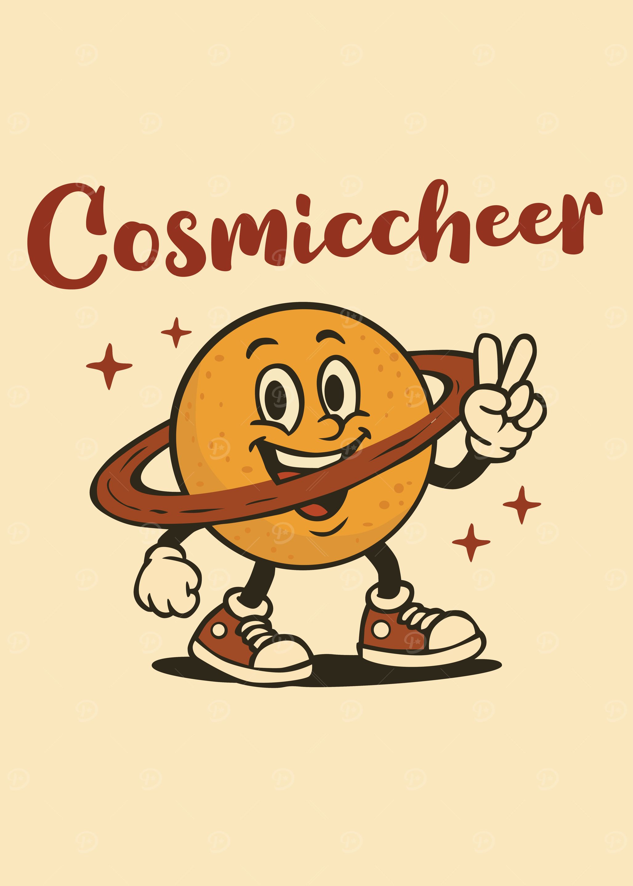 Cosmiccheer Cartoon Planet Character
