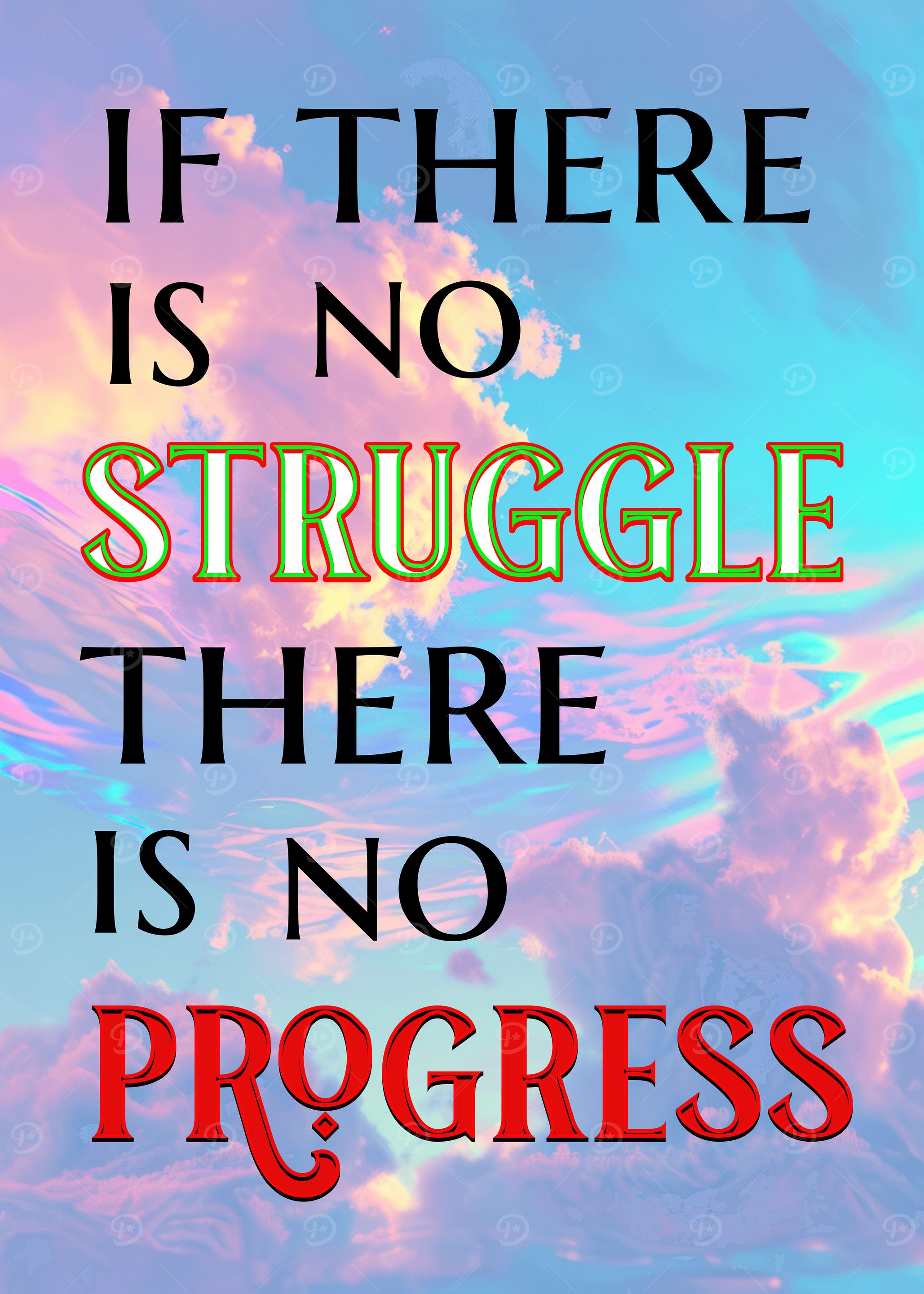 Inspirational Quote on Sky Background