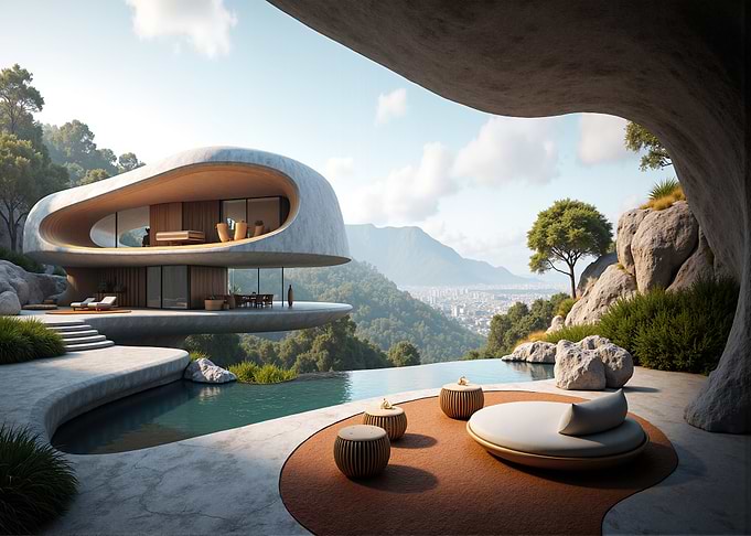 Modern House with Infinity Pool