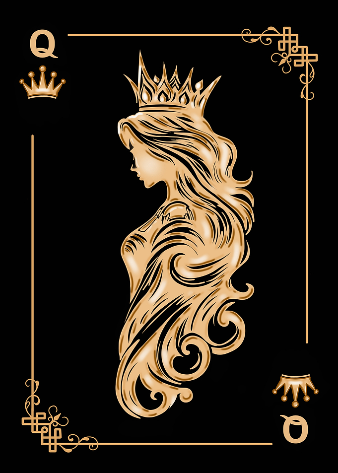 Gold Queen Card