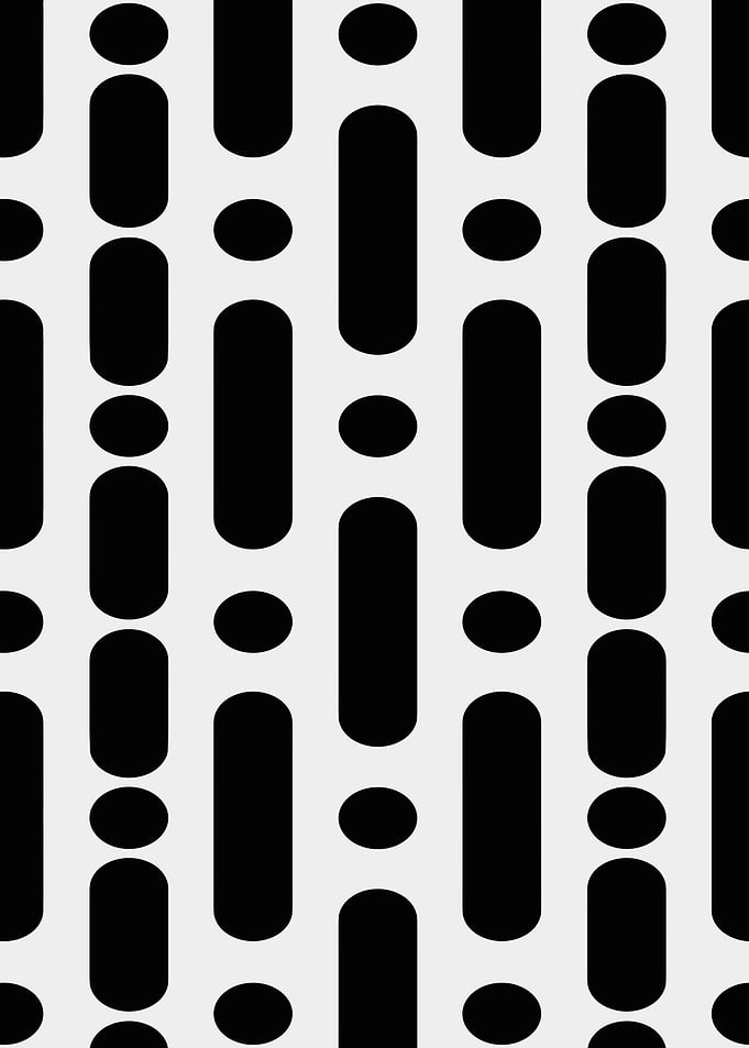 Black and White Geometric Pattern