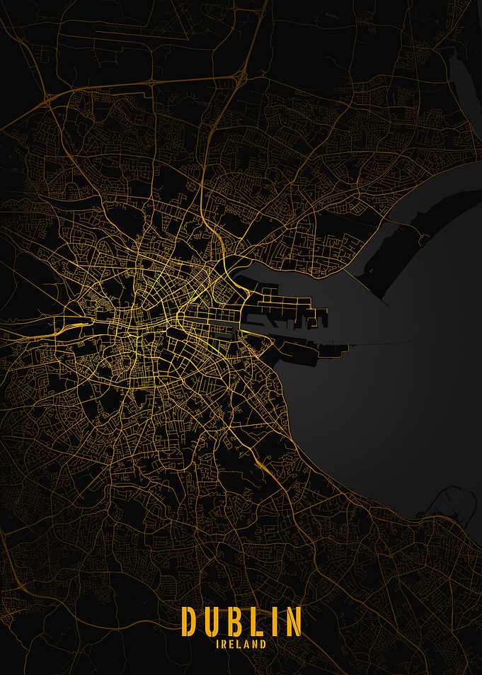 Dublin Golden City Map