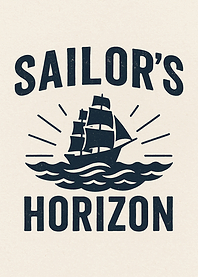 Sailor's Horizon Nautical Graphic