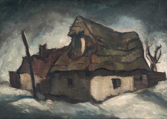 Thatched Cottage Painting