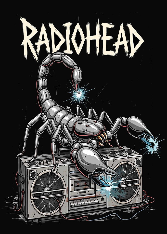 Radiohead Scorpion Boombox Art