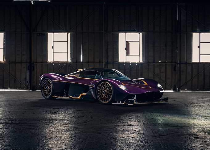 aston martin purple gold