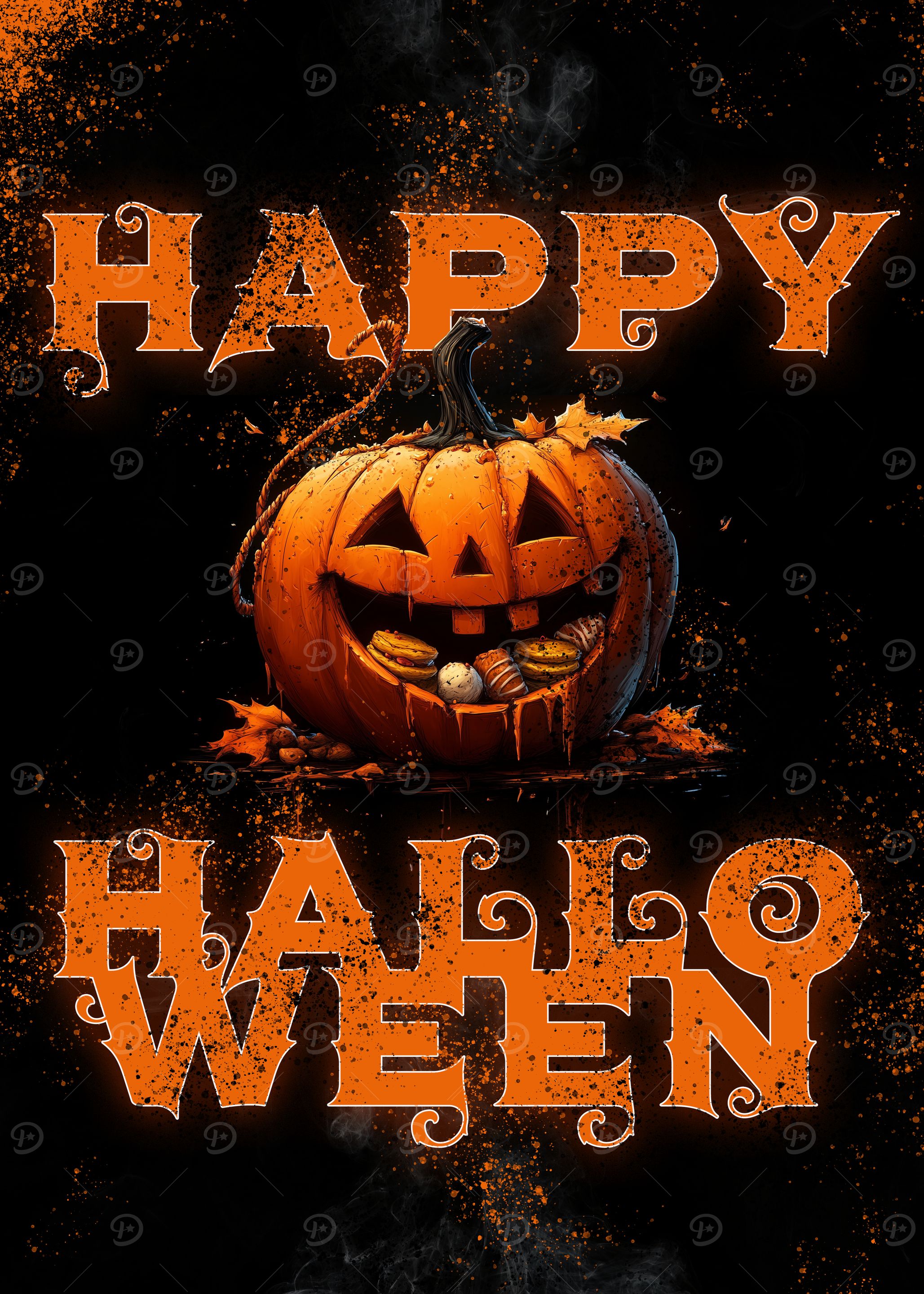 Pumpkin with Candy