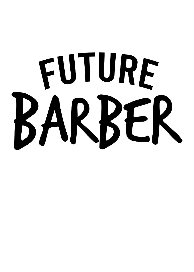 Future Barber Text Design