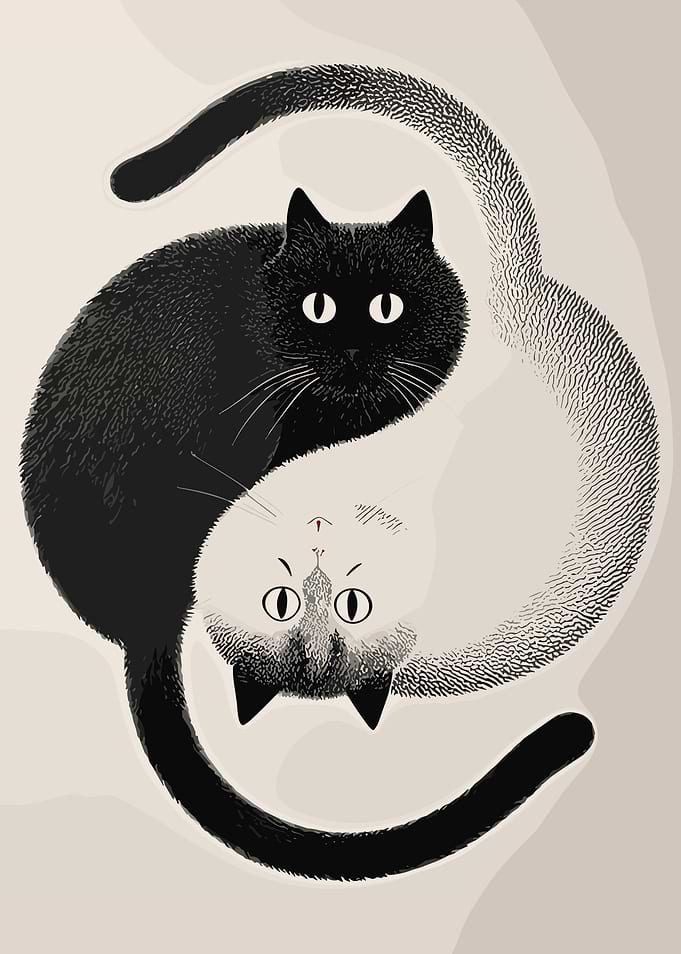 Yin Yang Cats