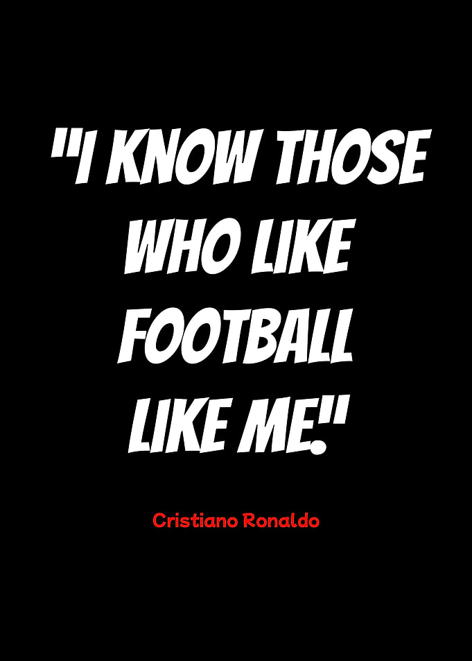 cristiano ronaldo quote on black background