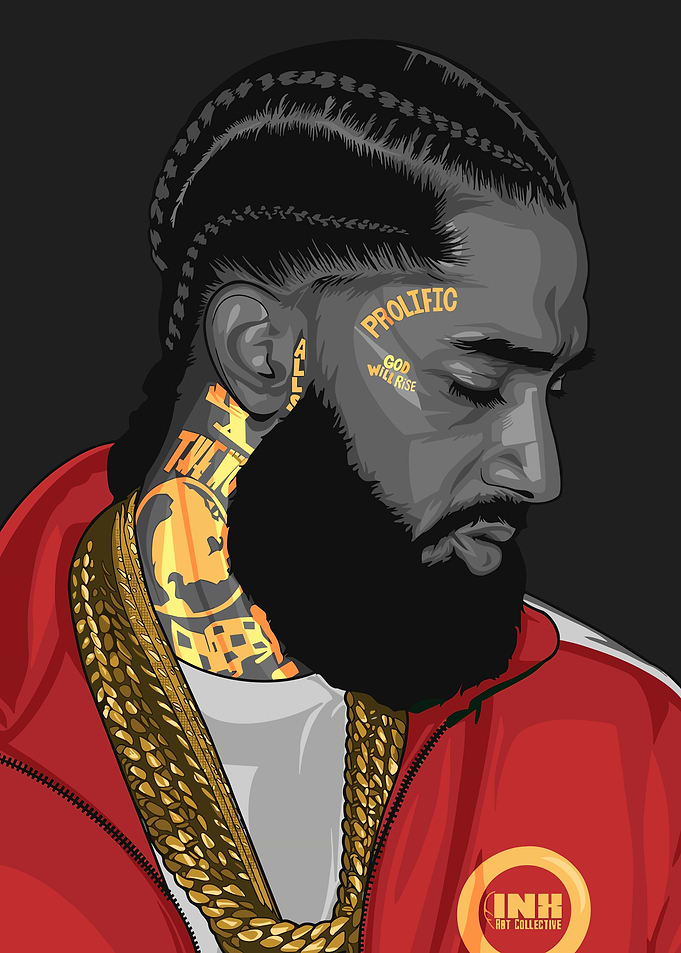 Nipsey Hussle Portrait Art