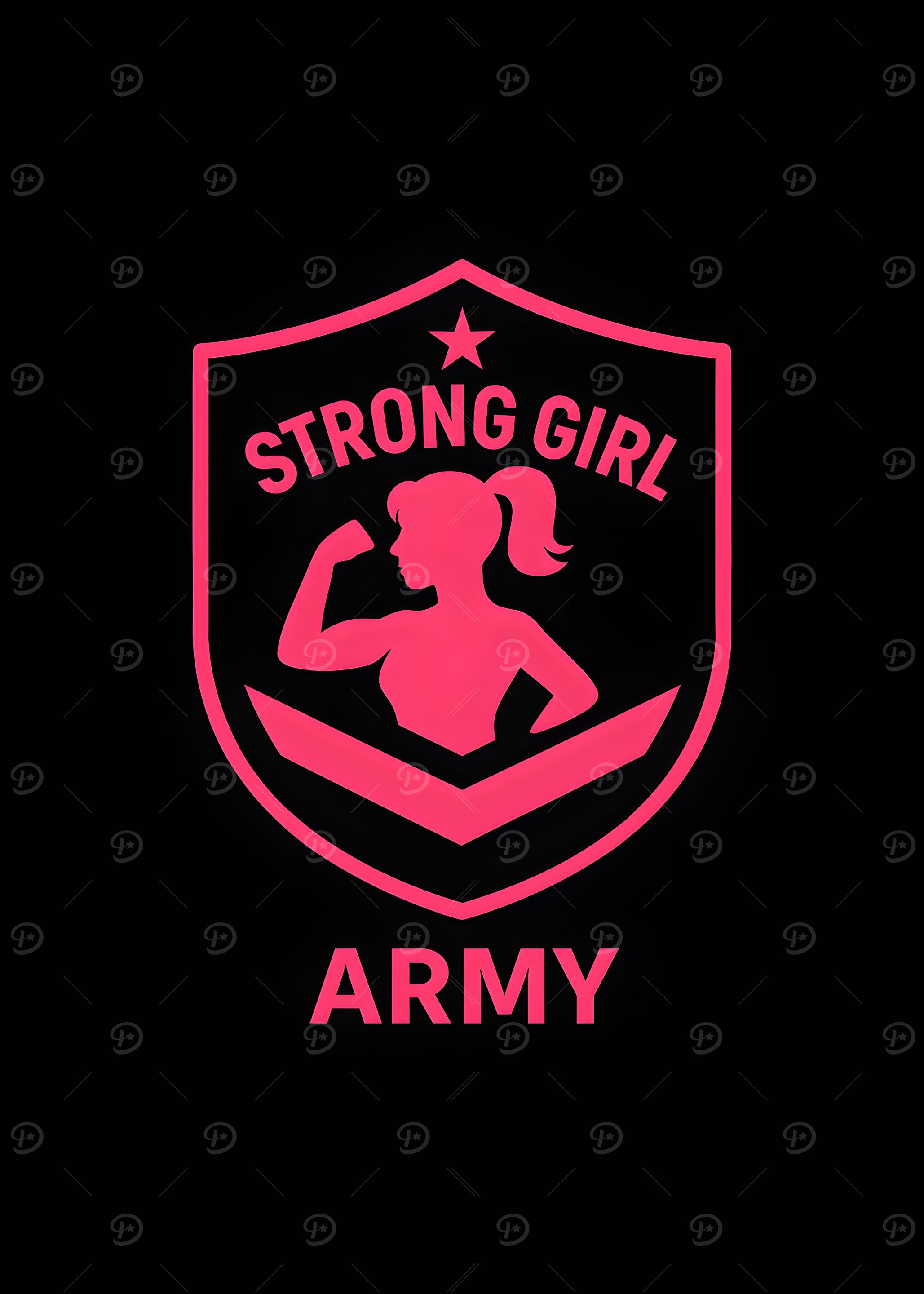Strong Girl Army Emblem