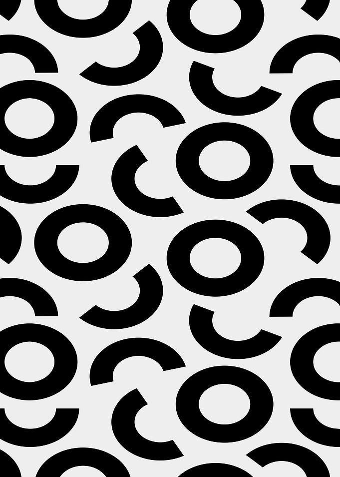 Black and White Geometric Pattern