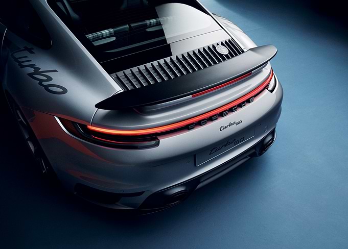 Porsche 911 Turbo: Sleek Rear View