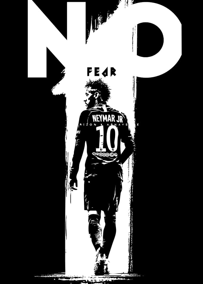 Neymar Jr. No Fear Black and White