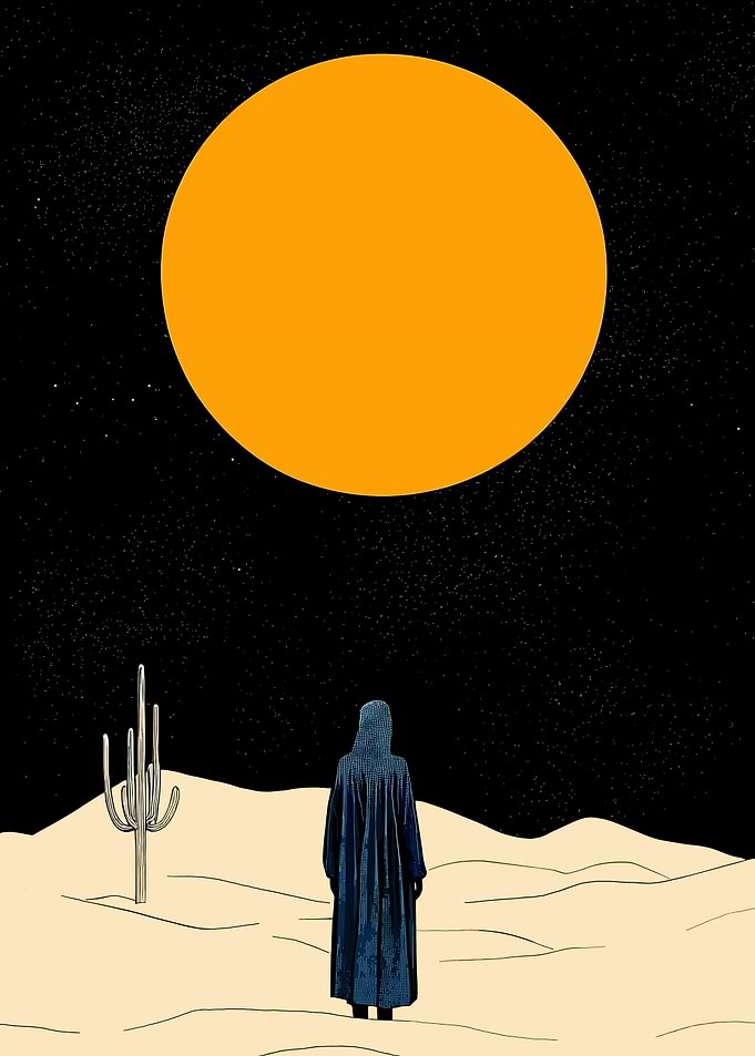 Desert Under the Burning Sun