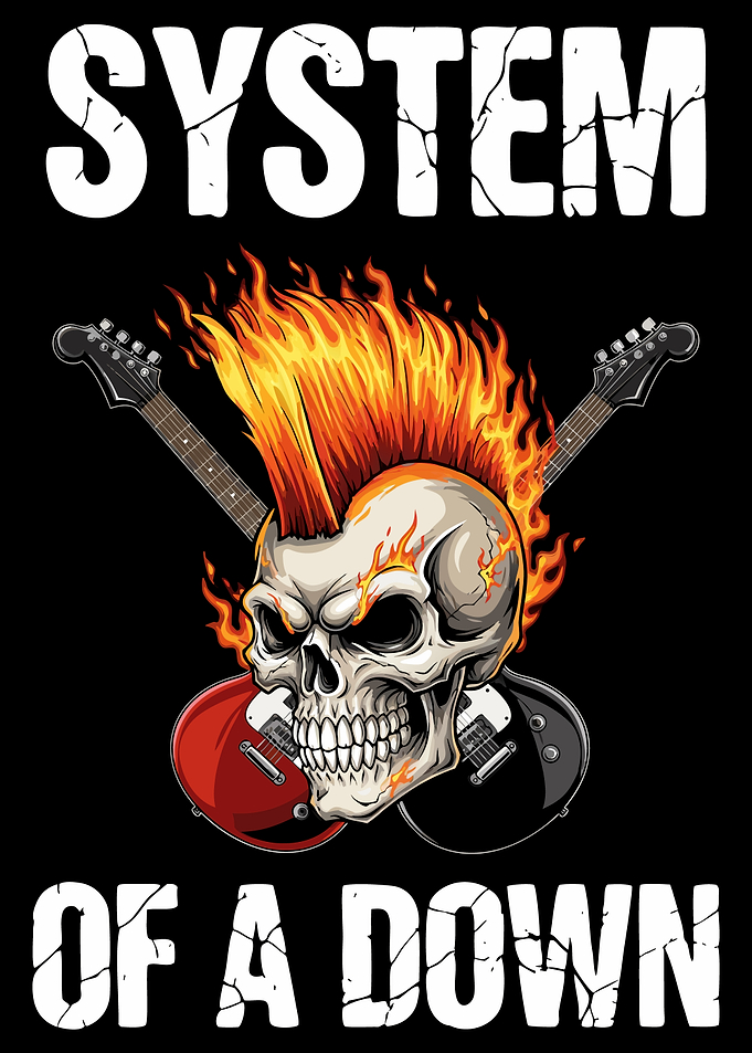 System of a Down Skull Art