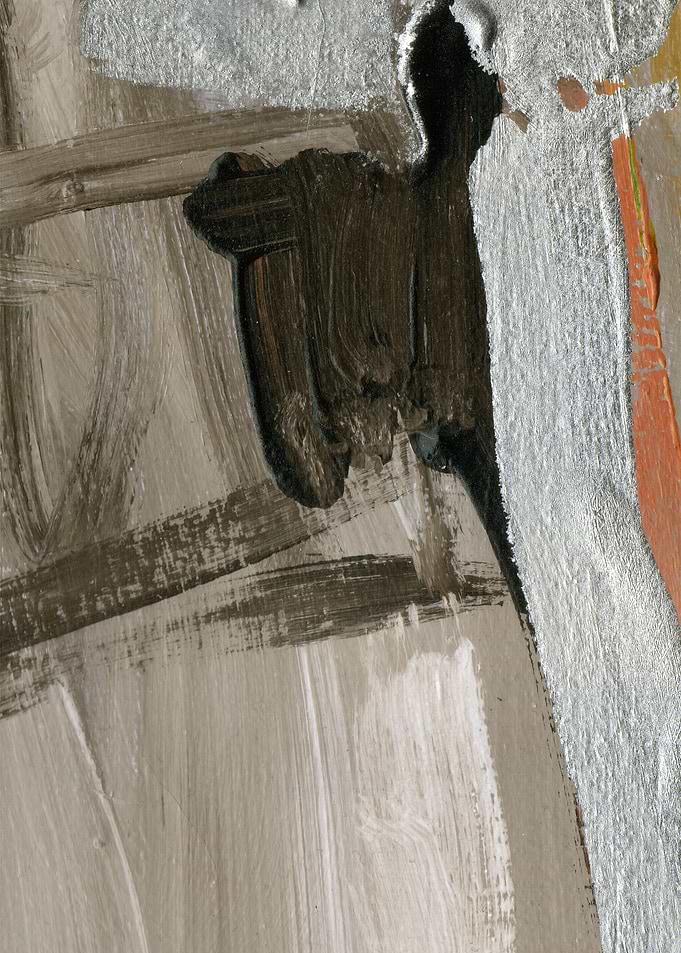 Abstract Painting with Dark and Light Strokes