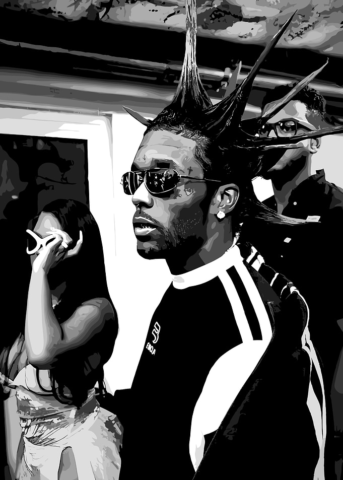 Lil Uzi Vert Black and White