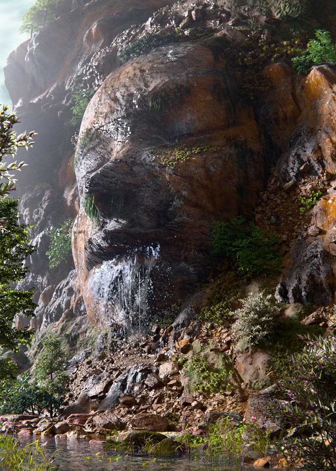 Stone Face Waterfall