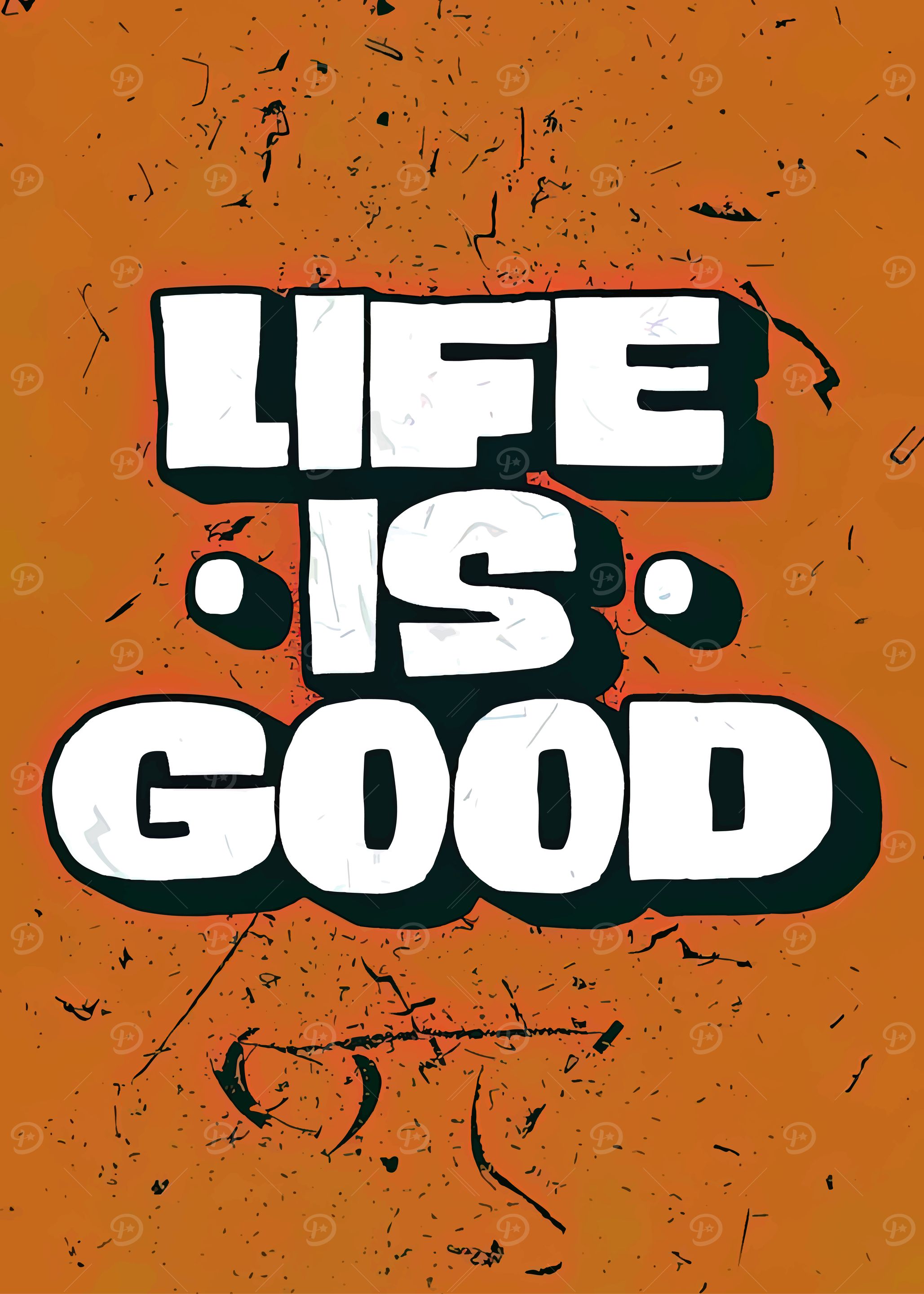 Life is Good Text Art
