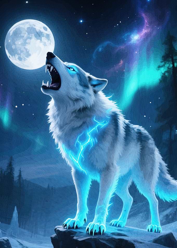 Howling Wolf Moonlight