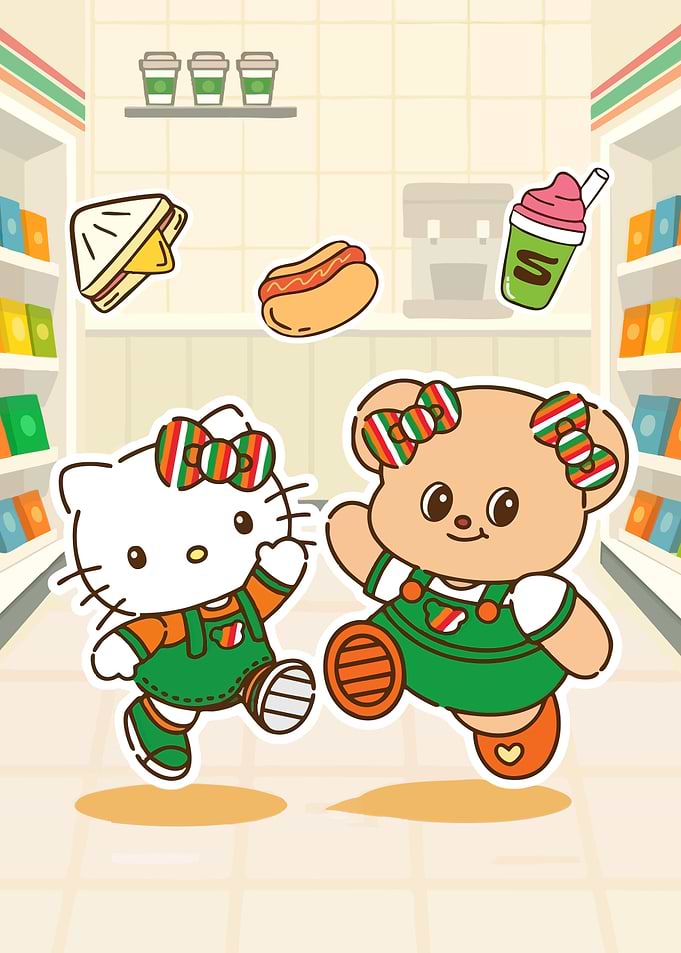 Hello Kitty Bear 7-Eleven