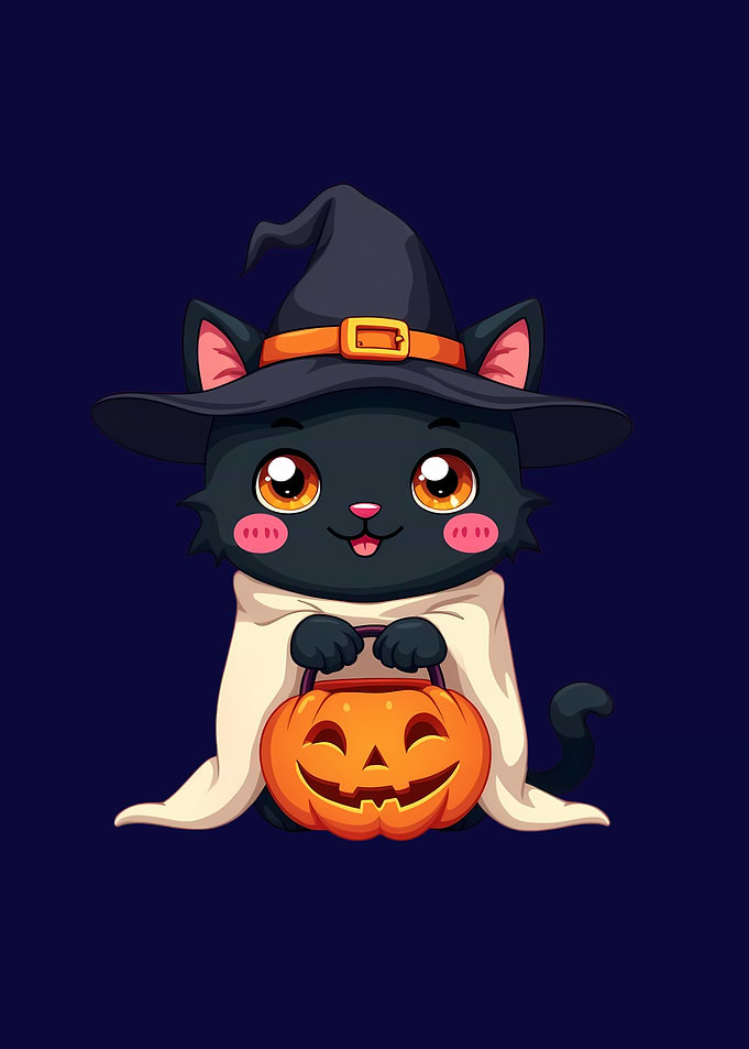 Halloween Cat with