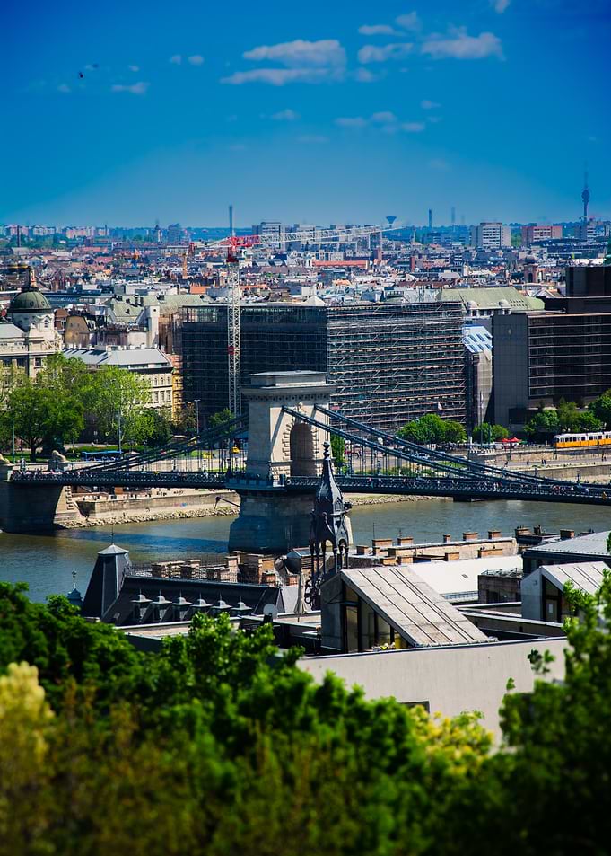 Széchenyi chain bridge view