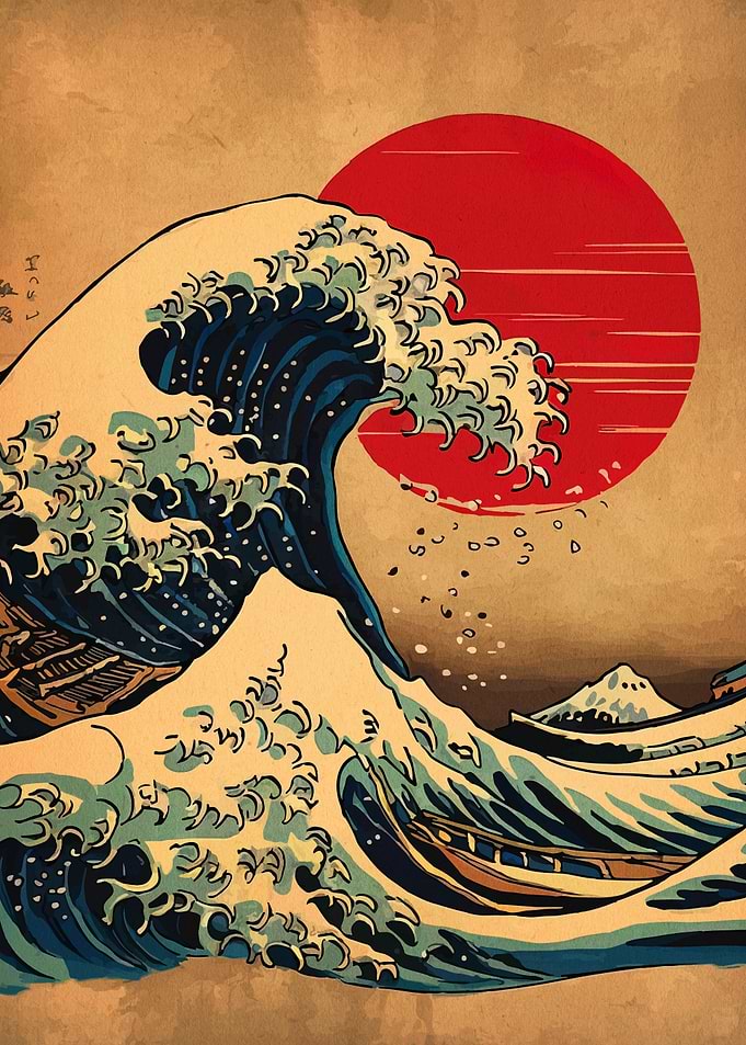 The Great Wave off Kanagawa Art