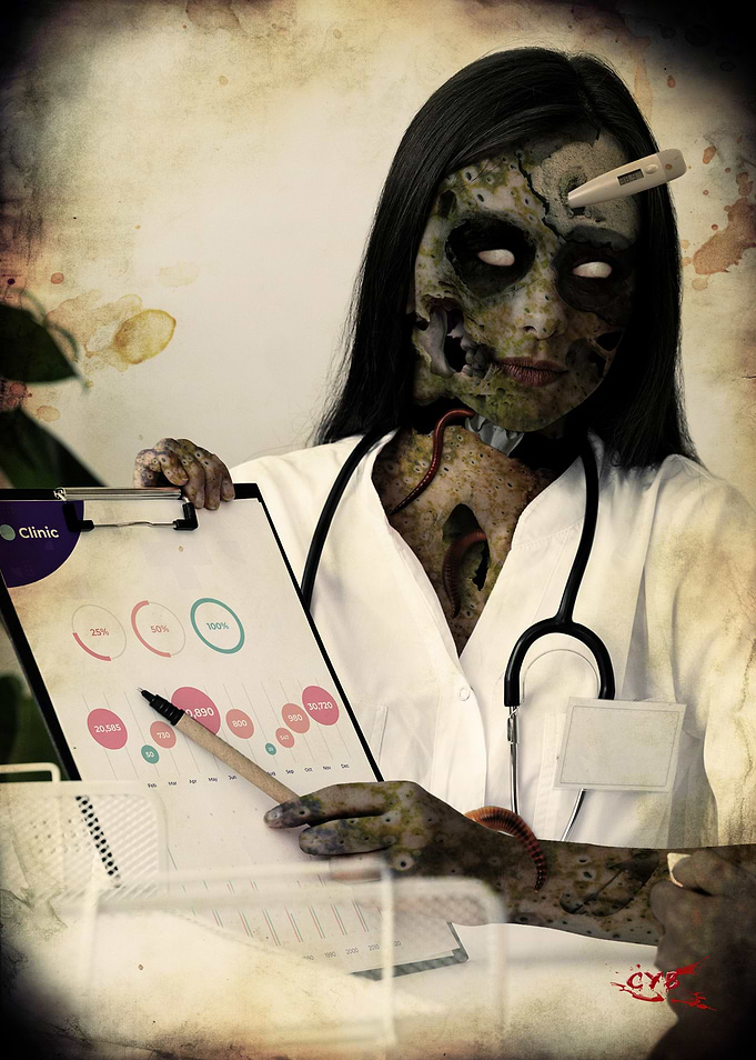 Zombie Doctor with Clinic Report